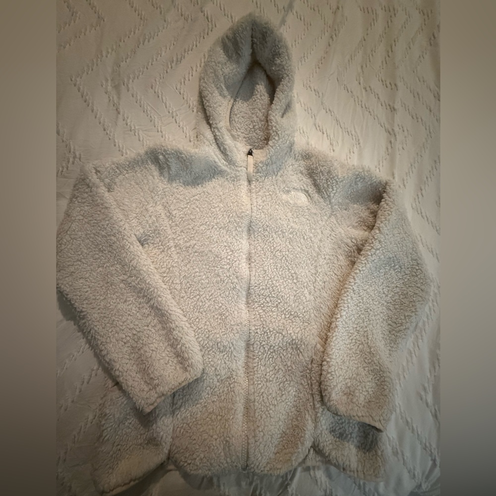 Girl’s The North Face Cream Sherpa/Filles Jacket